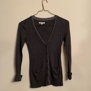 Aeropostale Gray Button-up Cardigan